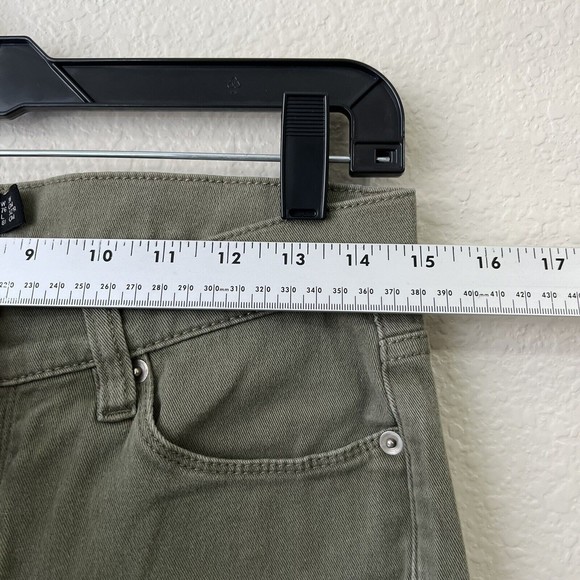 Asos Mens Jeans Size 30 Green Button Fly Slim Leg - Picture 8 of 9